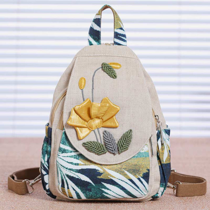 Großer Rucksack mit Ethno-Print