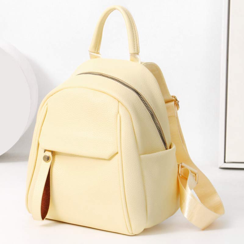 Damen Mini Rucksack Kleiner Reiserucksack Casual PU Leder Tagesrucksack Geldbörsen