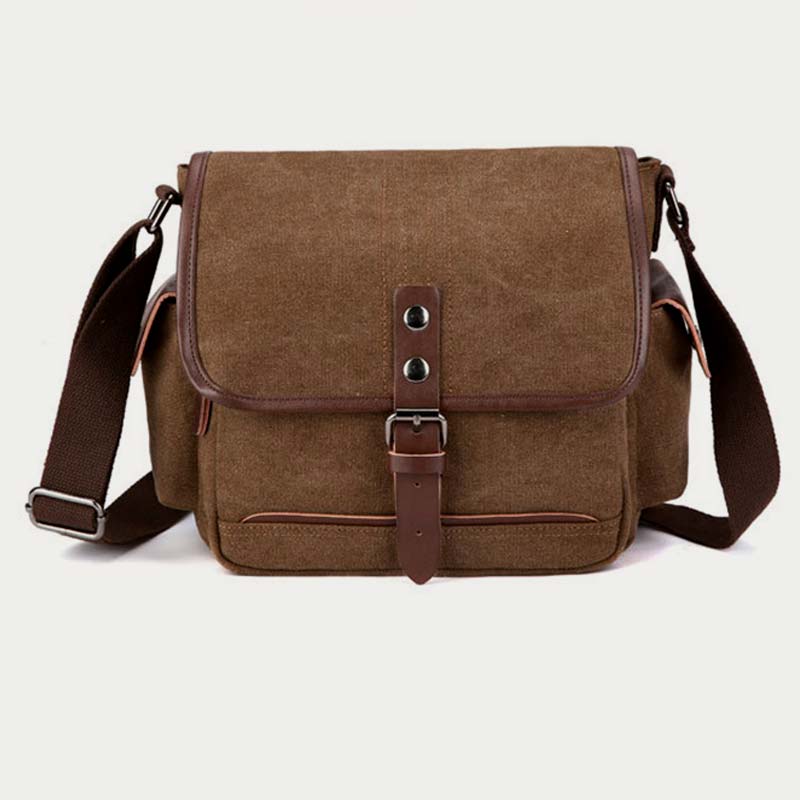 Unisex Retro Canvas Tasche Große funktionelle Umhängetasche Messenger Bag