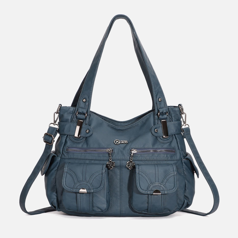 Tragetasche für Damen, für den täglichen Ausflug, mehrere Taschen, eine farbige Tasche