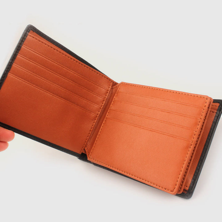 Geldbörse Herren RFID Echtleder Geldbörse mit mehreren Kartenfächern