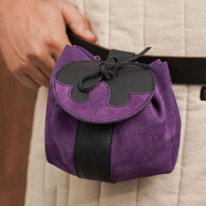 Gürteltasche für Damen, Vintage, weiche Wildleder-Gürteltasche