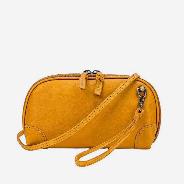 Geldbörsen mit mehreren Taschen für Damen, Retro-Mini-Umhängetasche aus Leder