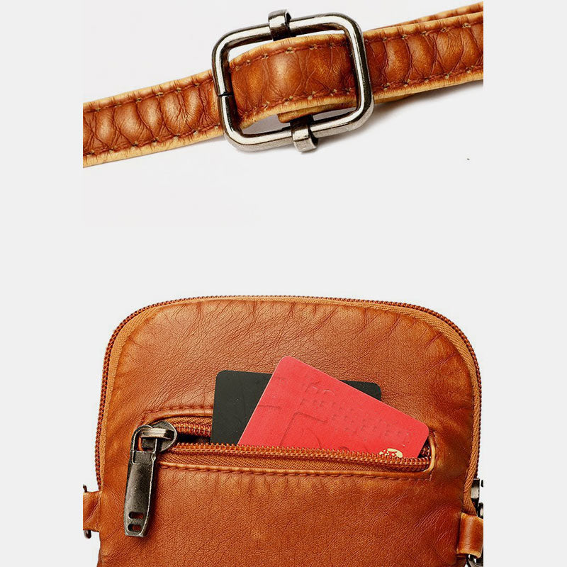 Große Kapazität Retro Handy Tasche Umhängetasche - image 13