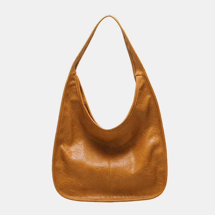 Hobo-Geldbörse, Handtasche für Damen, weiches Leder, Schultertasche mit Griff oben