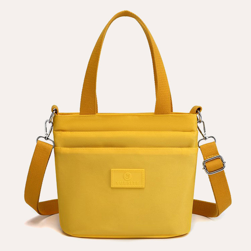 Funktionelle Umhängetasche Schultertasche Mehrere Taschen Leichte einfarbige Handtasche