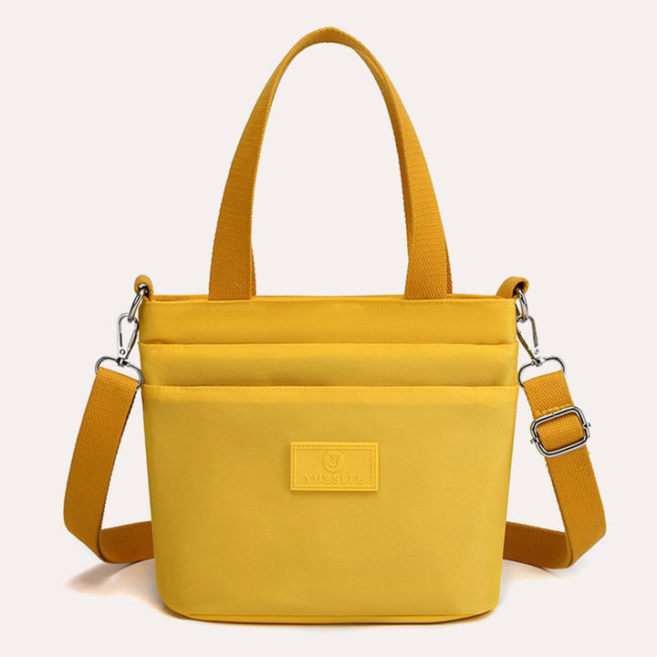 Funktionelle Umhängetasche Schultertasche Mehrere Taschen Leichte einfarbige Handtasche