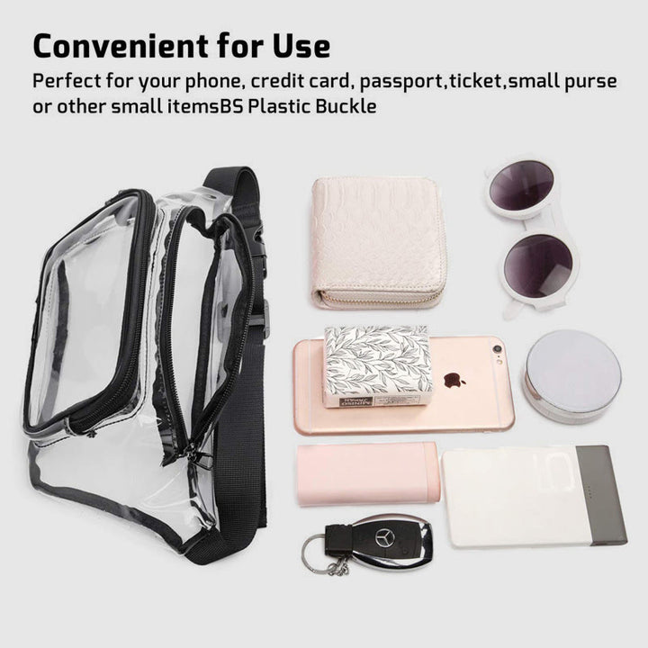 Gürteltasche für Damen, zum Laufen im Freien, Fitness, wasserdichte PVC-Tasche