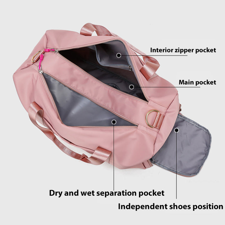 Multifunktionale, wasserdichte Reisetasche mit großem Fassungsvermögen und unabhängiger Schuhposition