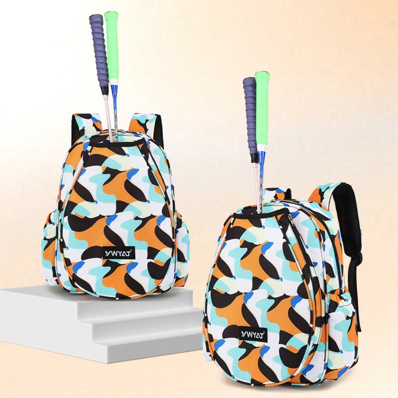 Badminton-Rucksack für Teenager mit Blumendruck, Sportschlägertasche