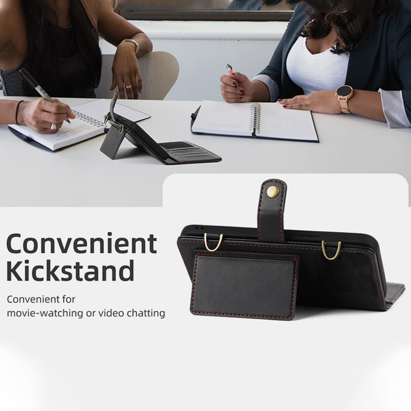 Brieftasche Handyhülle für iPhone Crossbody Multifunktionale PU Leder Brieftasche