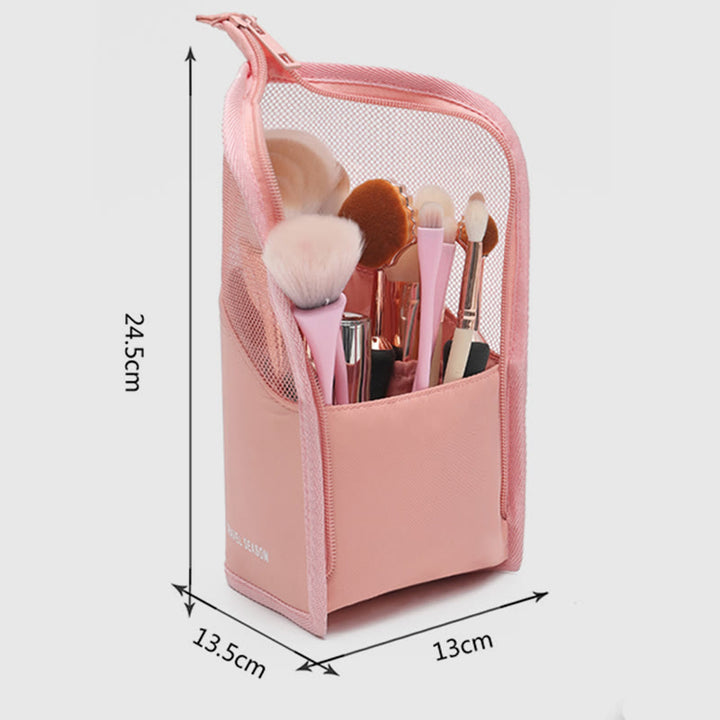 Aufbewahrungstasche für Damen, einfache vertikale Reise-Make-up-Tasche