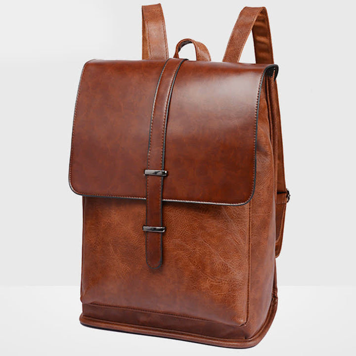 Herren Rucksack Geldbörse PU Leder Laptop Rucksack Reise Business College Büchertasche