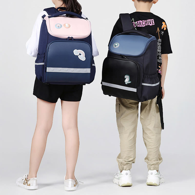 Rucksack für Kinder mit süßem Cartoon-Druck, atmungsaktiv, leicht, Schultasche