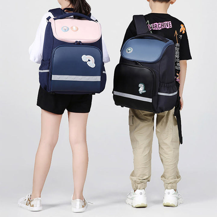 Rucksack für Kinder mit süßem Cartoon-Druck, atmungsaktiv, leicht, Schultasche