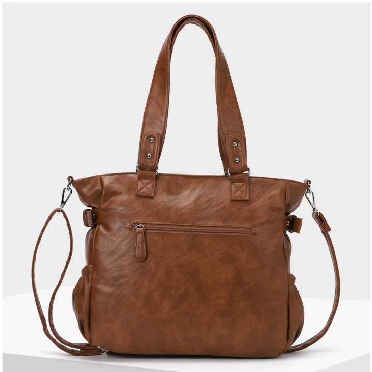 Große Umhängetasche für Damen mit mehreren Taschen und zwei Verwendungsmöglichkeiten - image 9