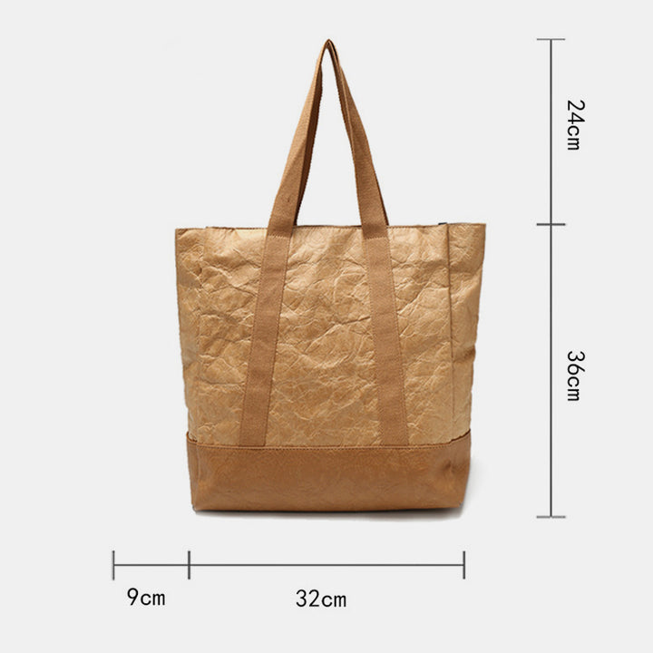 Umweltfreundliche wiederverwendbare Dupont-Papier-Einkaufstasche, große obere Handtasche, Schulter-Tagesrucksäcke