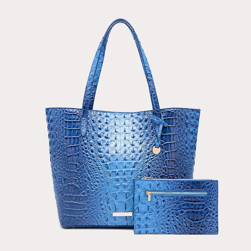 Tragetasche für Damen, tägliches Retro-Taschenset mit Krokodilmuster