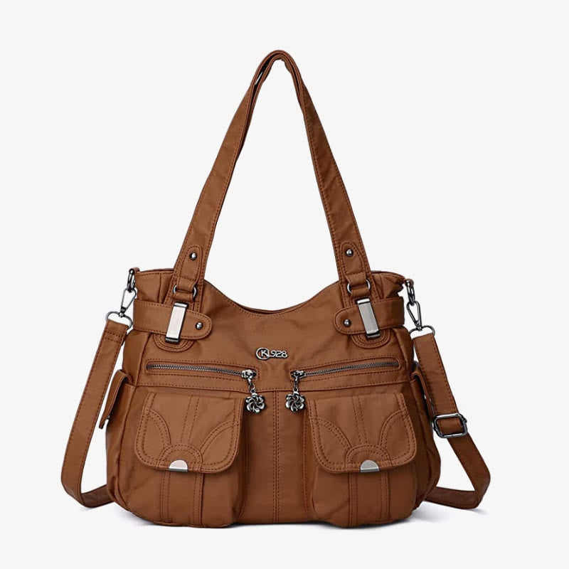Tragetasche für Damen, für den täglichen Ausflug, mehrere Taschen, eine farbige Tasche