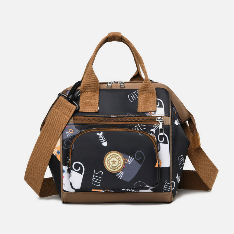 Funktionelle wasserdichte Umhängetasche, umwandelbarer Mini-Rucksack, Mamatasche