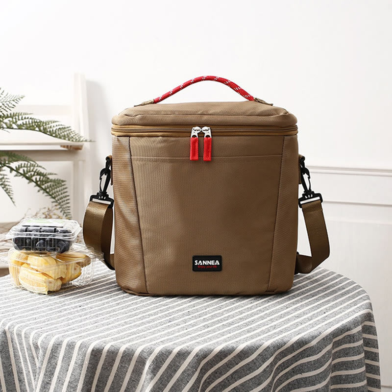Kleine Kühltasche für Picknickarbeit, Oxford Crossbody Lunch Bag