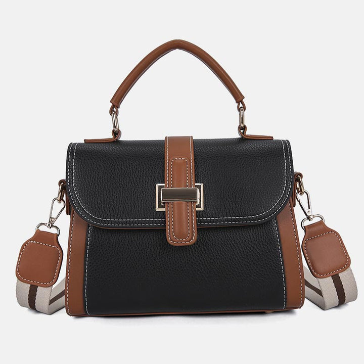 Top-Griff-Tasche für Damen PU-Leder Minimalistische Umhängetasche