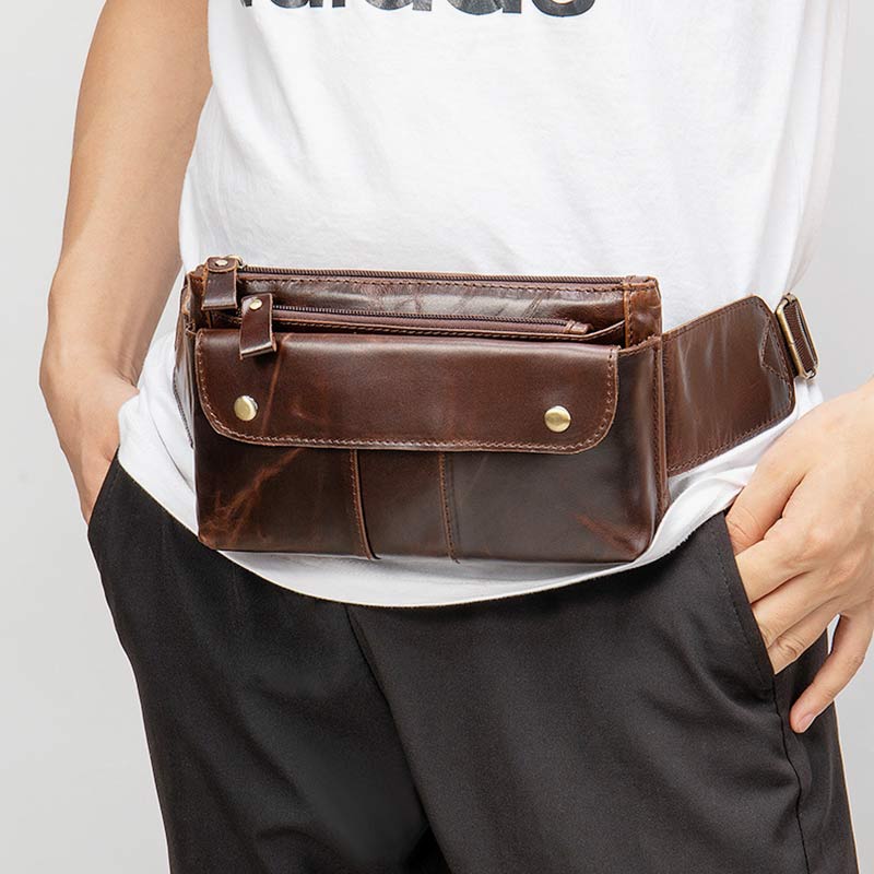 Trendige Retro-Gürteltasche mit großem Fassungsvermögen