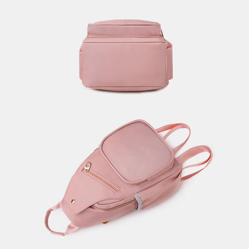 Umwandelbare Schultertasche für Damen, leicht, lässig, Mini-Rucksack, Brusttasche