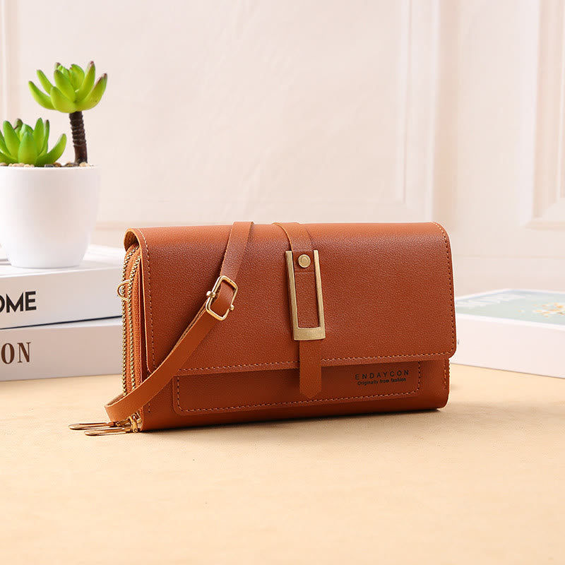 Handytasche für Damen, einfarbig, große Kapazität, Gewicht