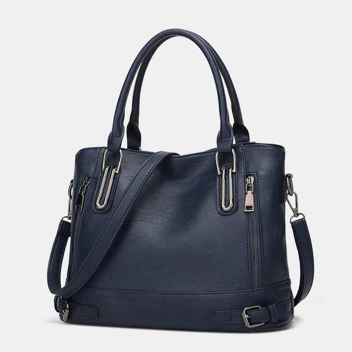 Einkaufstasche aus Kunstleder für Damen, Handtasche, Schultertasche, Umhängetasche
