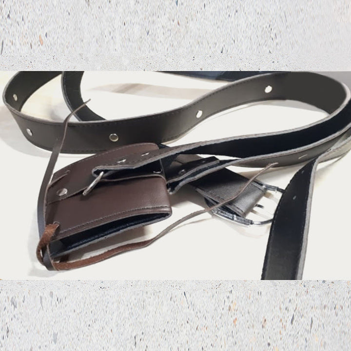 Ledergürtel Schwertholster für Cosplay Nieten verstellbares Holster