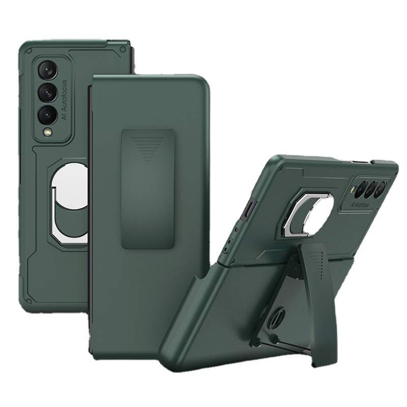 Telefonhalter-Holster für Galaxy Z Fold 3, drehbarer Ständer, Clip, Telefonhülle