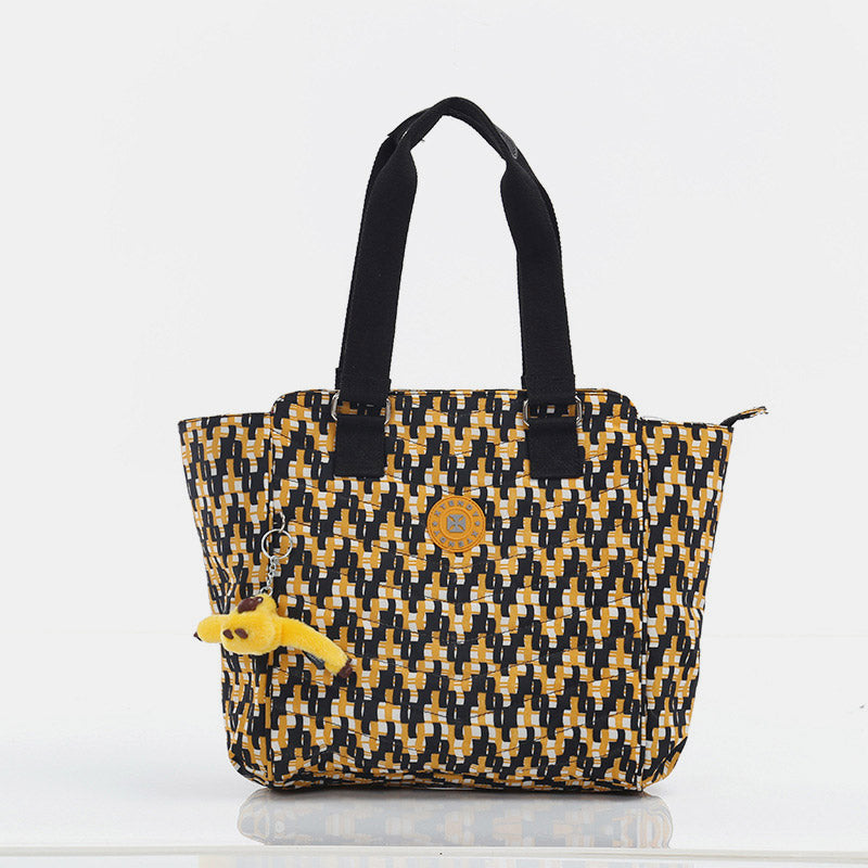 Nylon-Tragetasche für Damen, wasserdicht, groß, gesteppt, Schultertasche, Handtasche