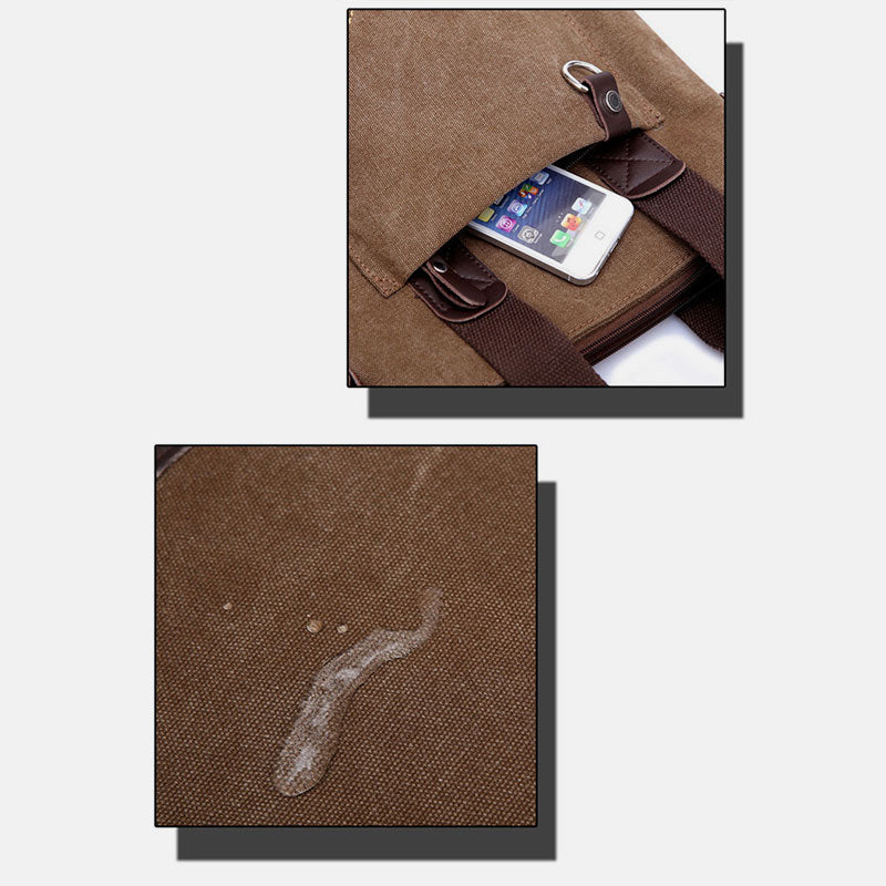 Große Handtasche aus Canvas mit großem Fassungsvermögen, Umhängetasche