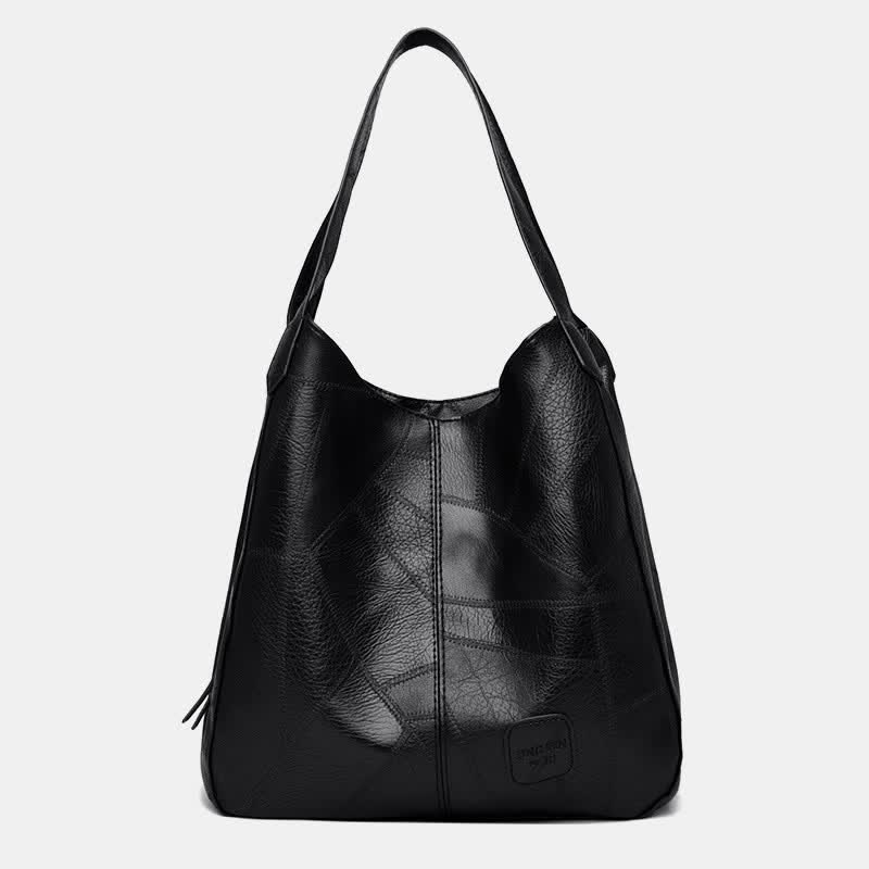 Große Kapazität Simply Fashion Umhängetasche Dreilagige Hobo Bag