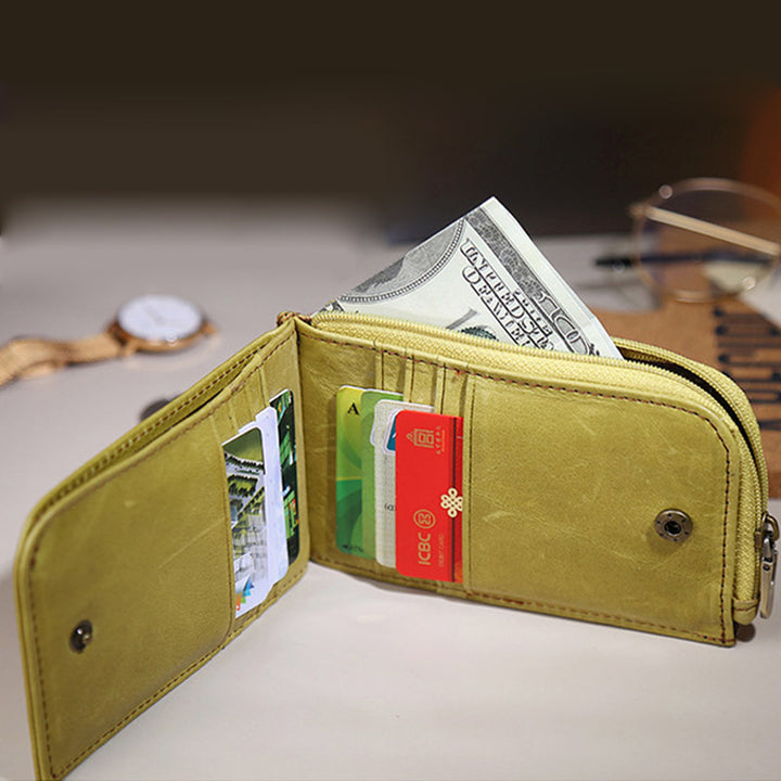 RFID-Diebstahlschutz Vintage-Geldbörse Kartenhalter
