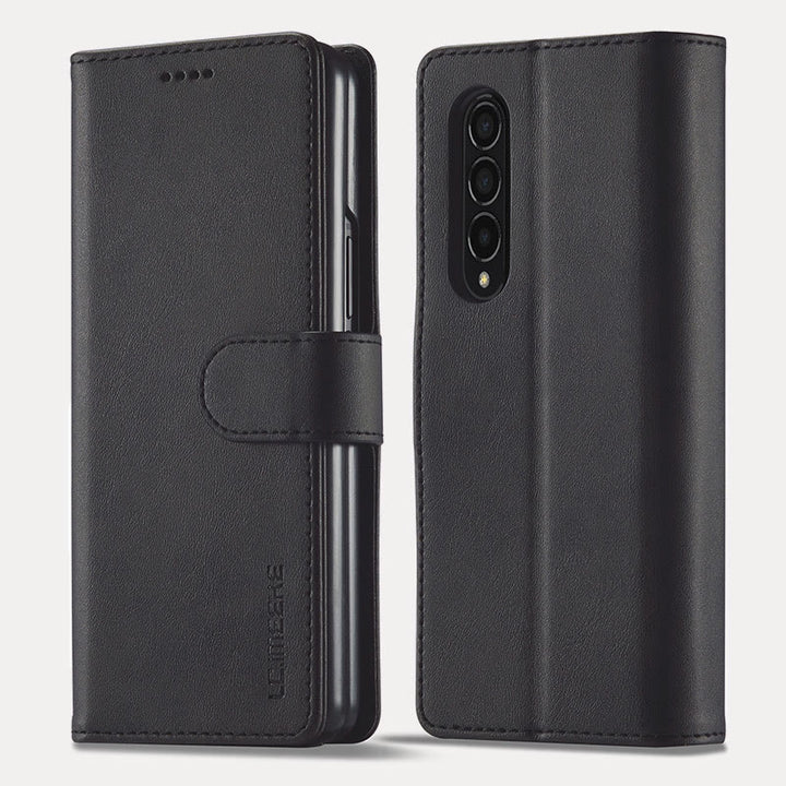 Clamshell-Telefonhülle für Samsung Z Fold Kartenhalter Brieftasche Handy-Schutzhülle