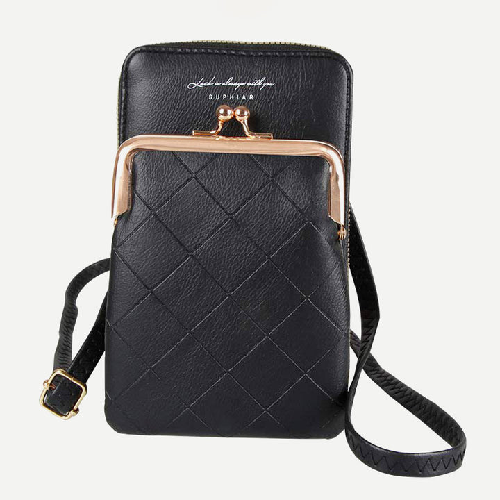 Kleine Crossbody-Handy-Geldbörse für Damen, leichte Mini-Umhängetasche