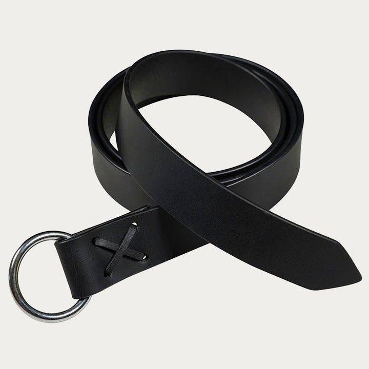 Mittelalterlicher Säbelgürtel, Wikingerritter, keltischer Ring, Lederholster