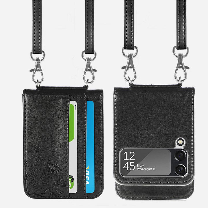Samsung Galaxy Z Flip 3 Handyhülle Crossbody Handytasche Geldbörse