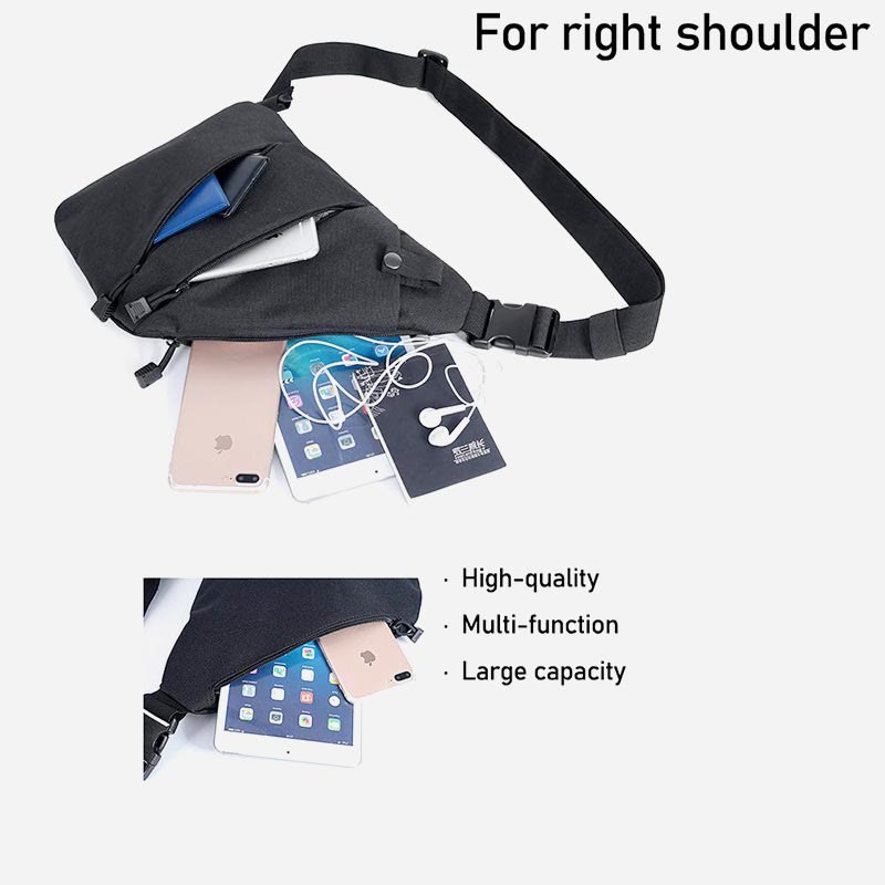 Schultertasche für Männer, Radfahren, Bergsteigen, Sport, Crossbody, Brusttasche