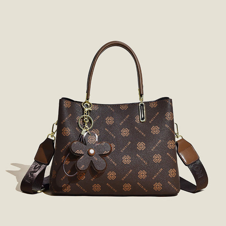 Retro Damen Henkeltasche mit ausgefallenem Muster Umhängetasche