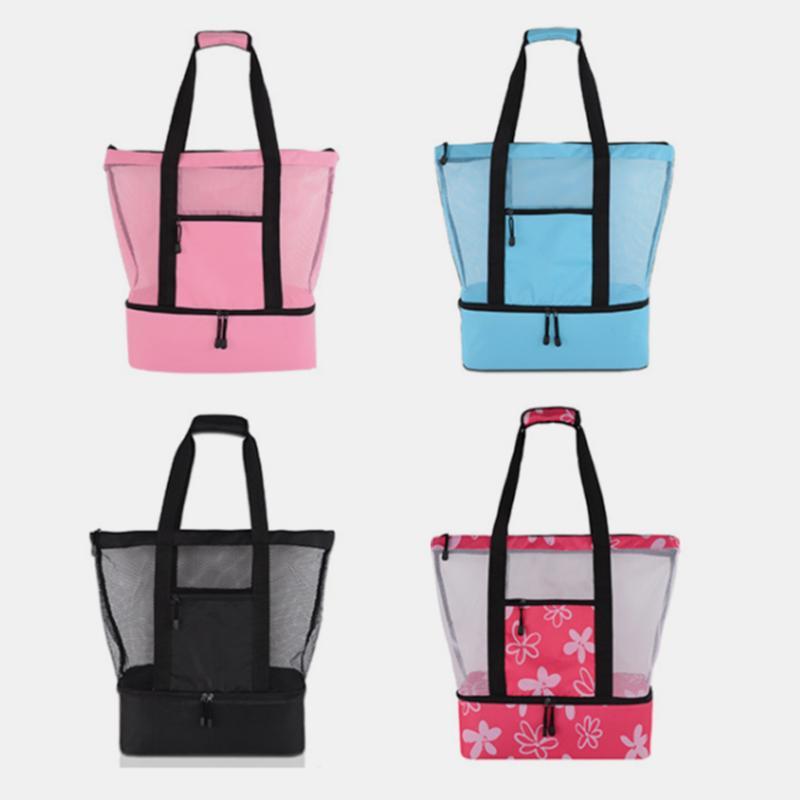 Strandtasche mit großer Kapazität, wasserdicht, sanddicht, Pooltasche mit Kühlfach