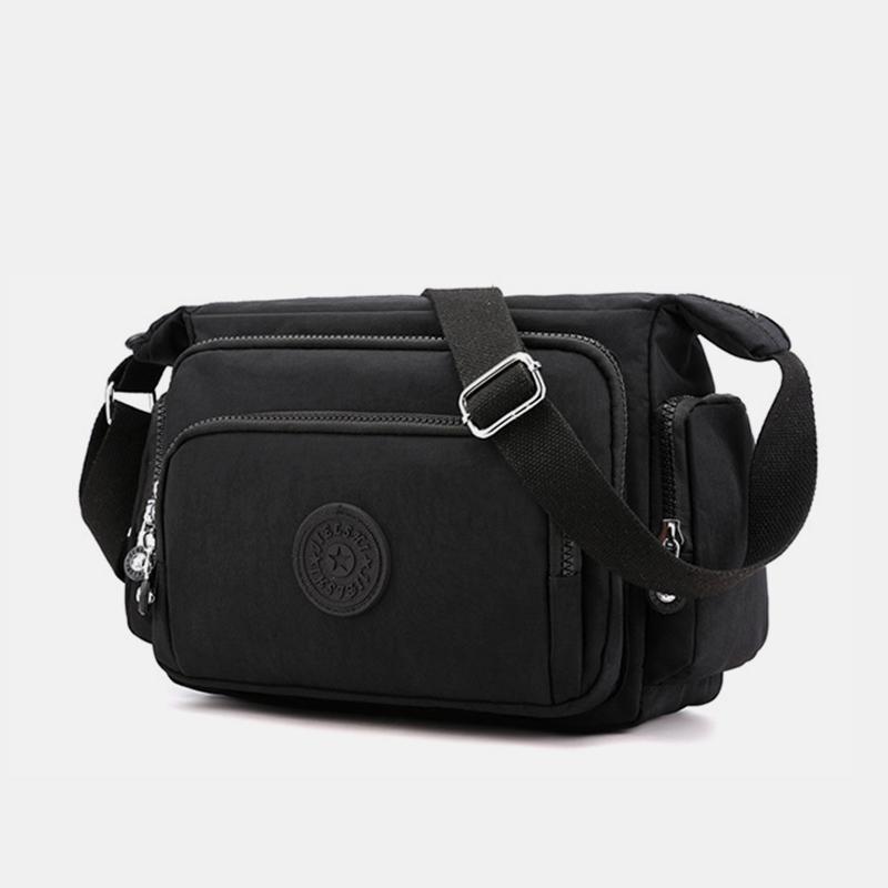 Wasserdichte, solide Umhängetasche mit mehreren Taschen - Schwarz - image 20