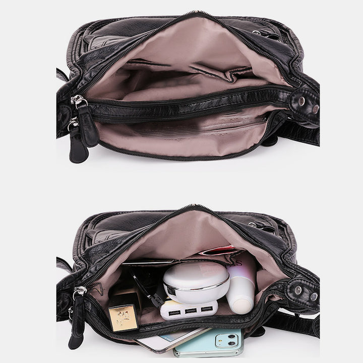 Lässige, multifunktionale Umhängetasche mit mehreren Taschen