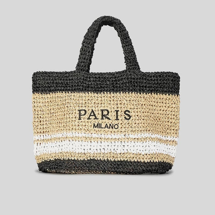 Strandtasche für Damen, Sommer, Strandparty, lässige Strohhandtasche