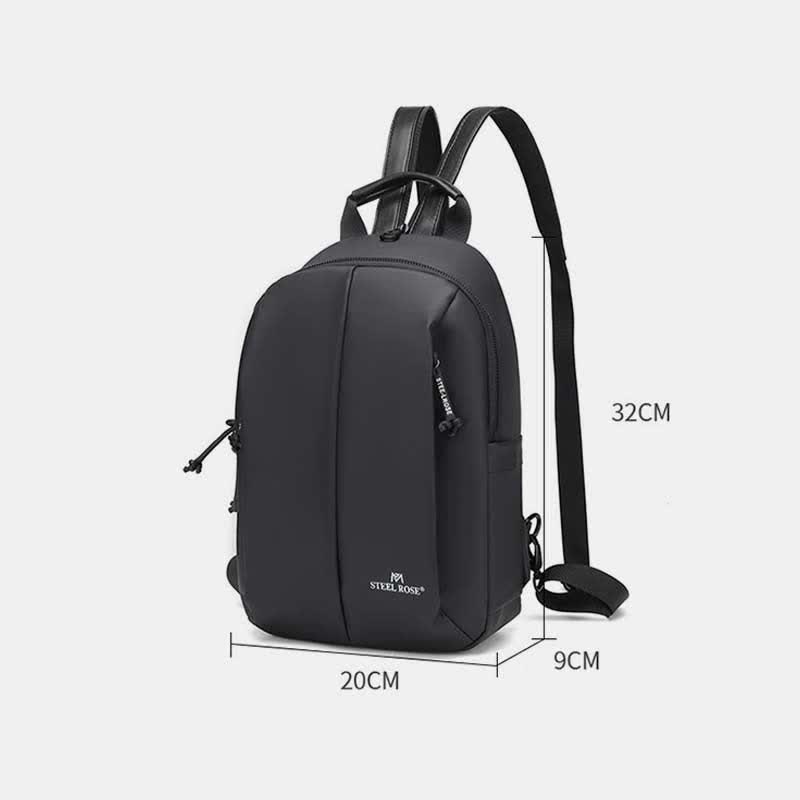 Wasserdichter Sling-Rucksack für Herren und Damen, multifunktional, lässig, Reise-Umhängetasche