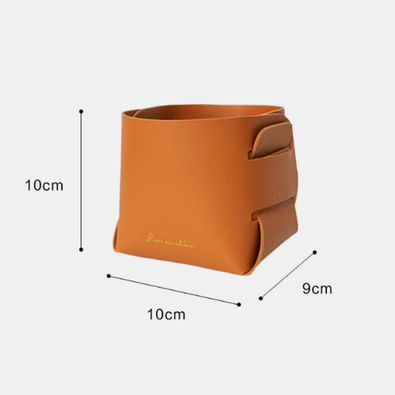 PU Leder Valet Tray Catchall Tisch Organizer Nachttisch Organizer