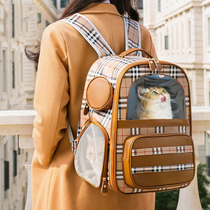 Haustier-Tragerucksack für Hunde, Katzen, Welpen, mit belüftetem Design, wasserdicht