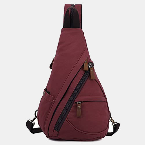 Lässiger Reise-Schulterrucksack aus Segeltuch für Damen und Herren